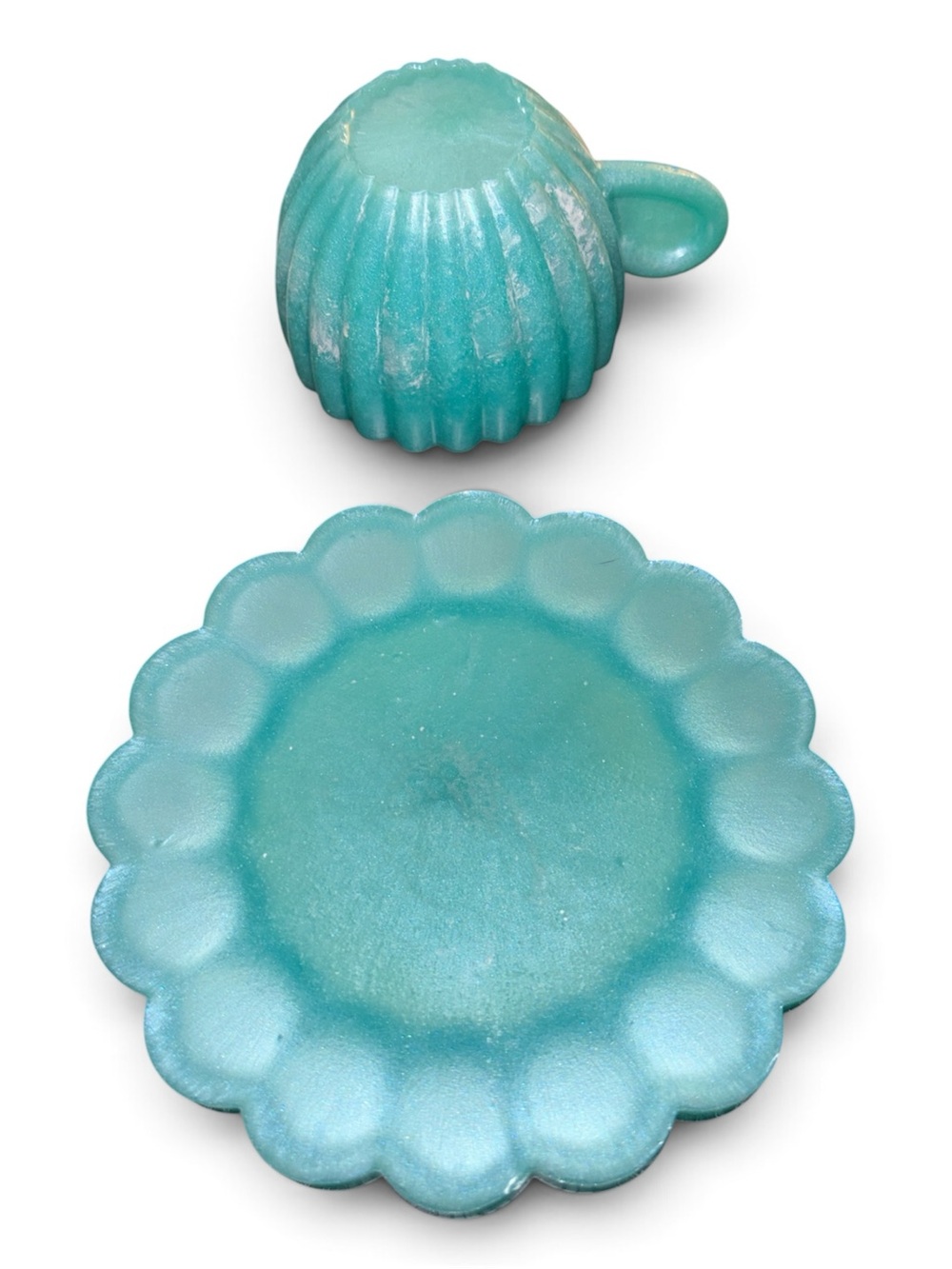 NORE’S NOVELTIES Handcrafted Espresso Cup & Coaster Set/ Trinket Holder - Picture 9 of 9